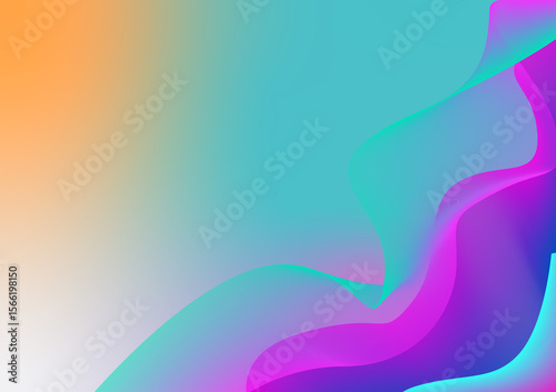 Abstract Fluid Swirls: The image showcases a dynamic composition of vibrant fluid lines and color gradients, creating a modern and visually captivating aesthetic.