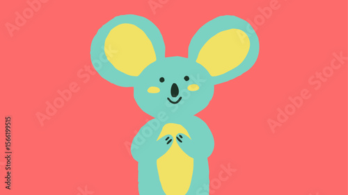 cute cartoon kangaroo,