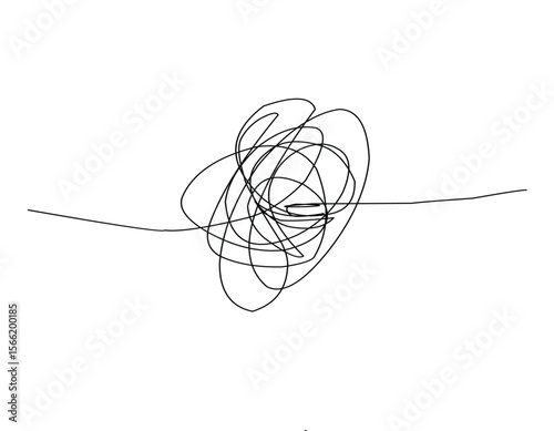 tangled thread illustration design vector.eps