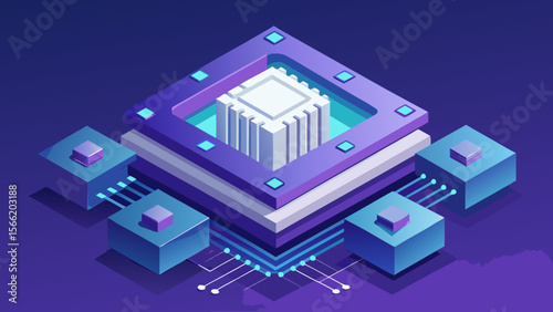 12   Clean Minimal 3D Illustration Of Quantum Comp