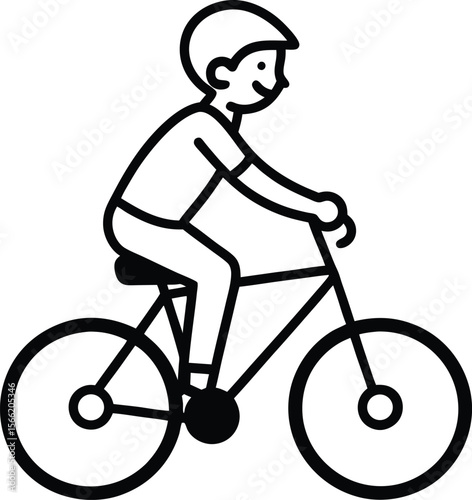man on bicycle