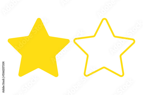 Star cookie shape. Vector cookie cutter design. Christmas star black illustration. Die cut, laser cutting. Shape for cutting.