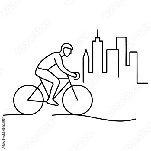 man riding bicycle