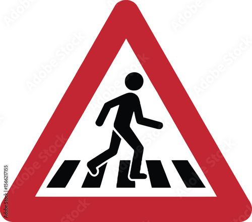Pedestrian Crossing Ahead: Essential Road Safety Warning Signage

