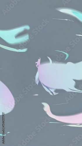 Fluid abstract depiction of horse breeding process