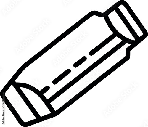 Vector art of inhaler for asthma treatment isolated on white background
