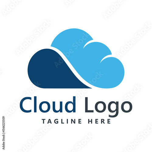 Cloud logo vector icon template