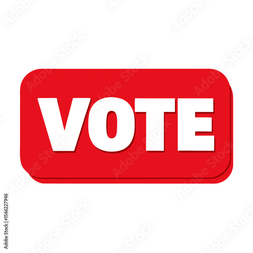 Sticker design of  vote