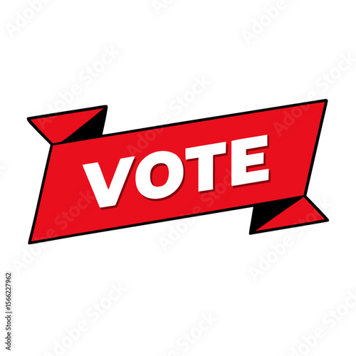 Sticker design of  vote