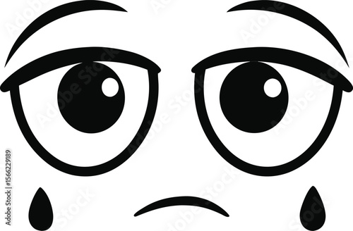 vector illustration of cartoon eyes