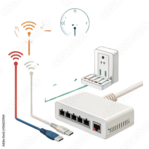 network socket icon icon set on white background