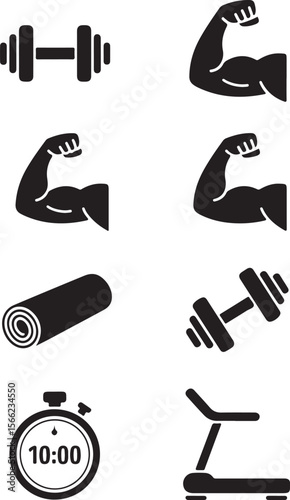 Fitness & Muscle Icons

