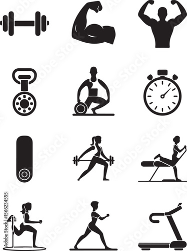 Workout Gym Icon Collection

