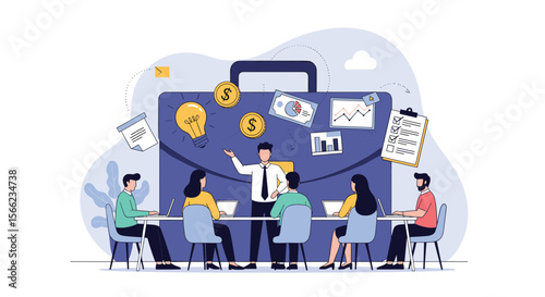 Team Collaboration and Business Strategy Meeting for Successful Project Development and Financial Growth