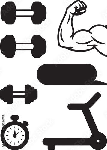 Fitness & Muscle Icons

