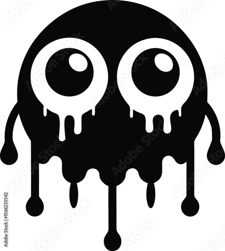 vector illustration of cartoon eyes