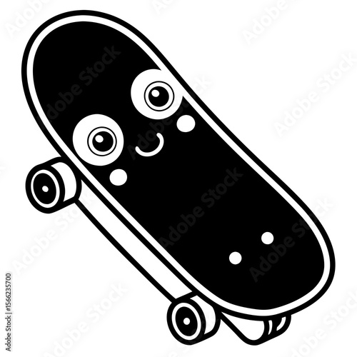 skateboard icon vector illustration