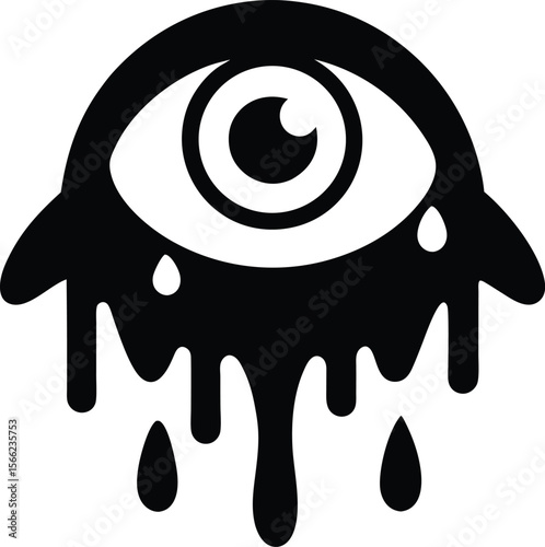 vector illustration of cartoon eyes
