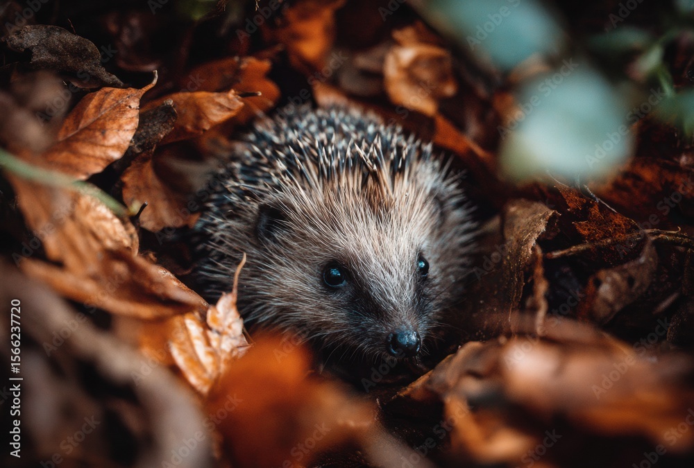 Fototapeta premium hedgehog in the grass