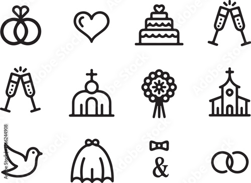 Floral Love Icon Bundle

