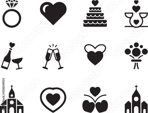 Floral Love Icon Bundle

