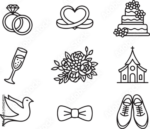 Floral Love Icon Bundle

