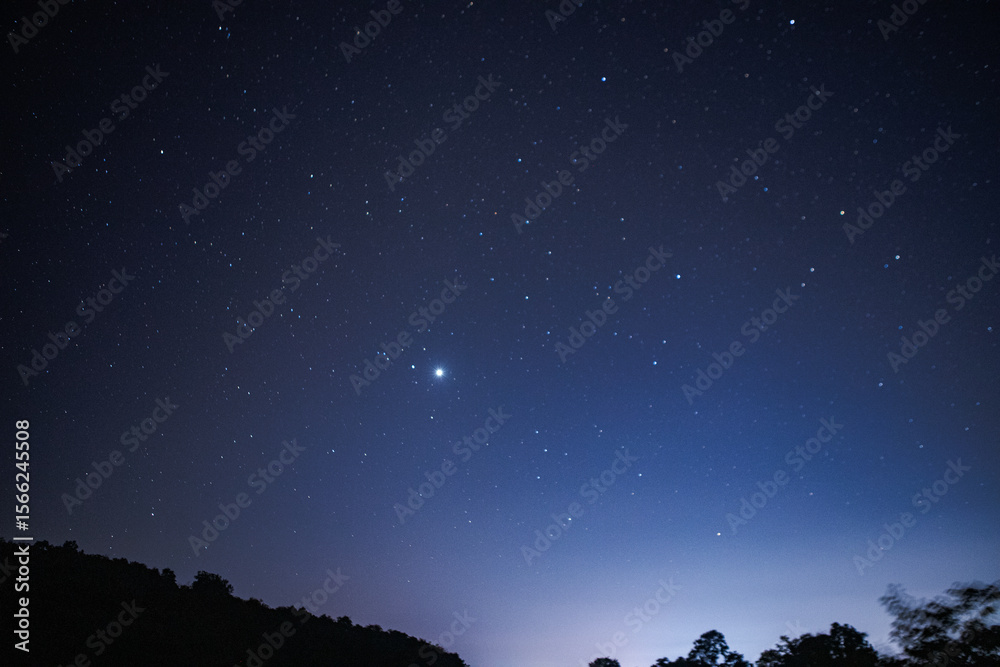 Starry night with the Milky Way Galaxy Starry night with the Milky Way Galaxy