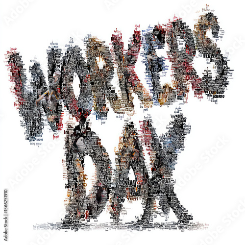 workers text design