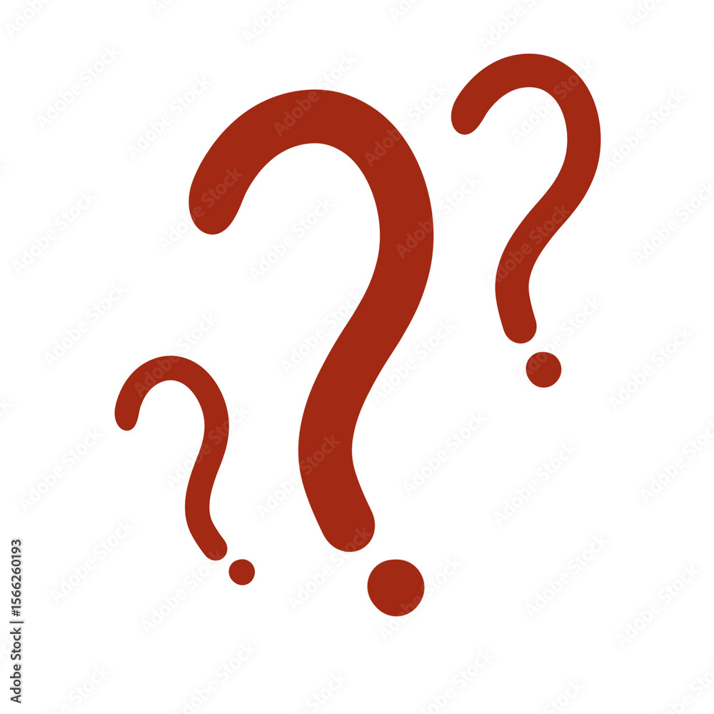 red question mark red question mark