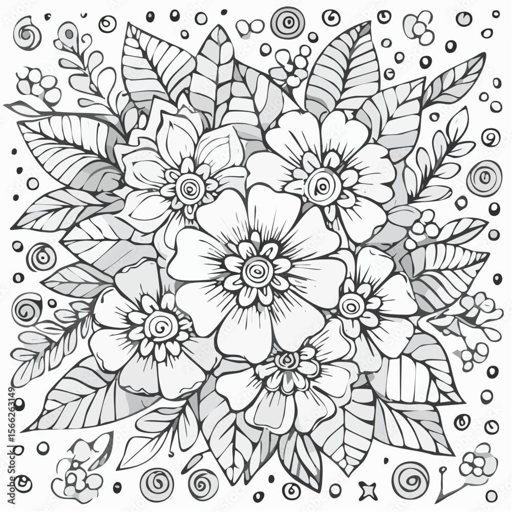 Fototapeta premium a classic and stylish flower patterns 