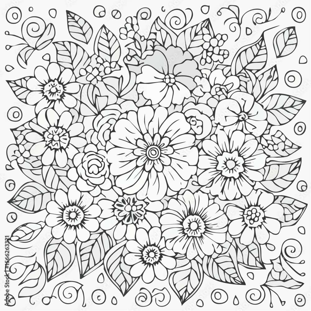 Obraz premium a classic and stylish flower patterns 