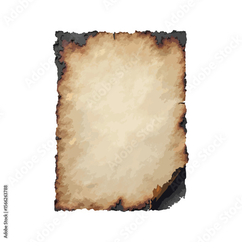 Burn paper vector