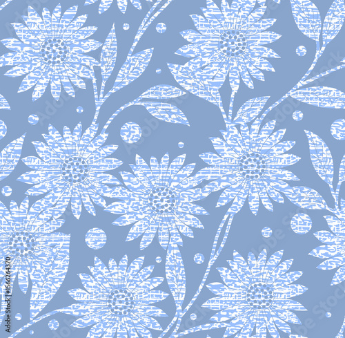 Seamless ethnic summer floral Design print