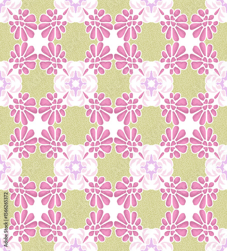 Seamless ethnic summer floral Design print