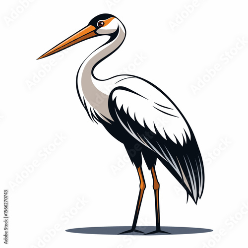 yellow billed stork