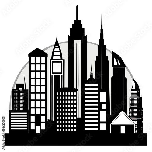 city silhouette vector