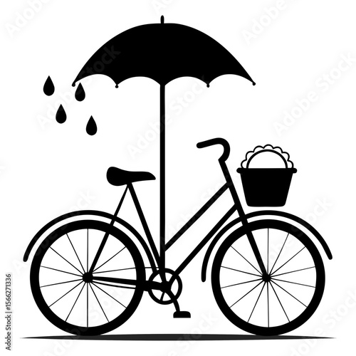 vintage bicycle vector illustration
