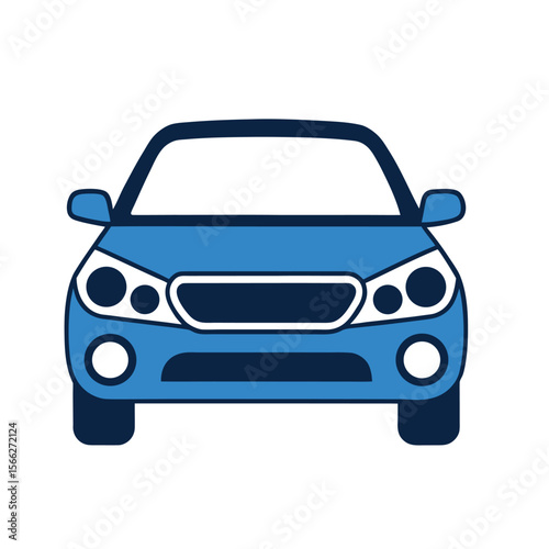 Frontal Car Symbols Set – Vehicle Front View Icons Collection