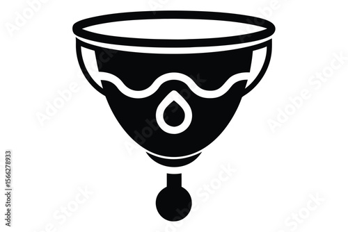 menstrual cup vector icon