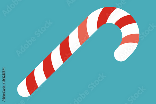 A Basic Candy Cane Shape For A Simple And Sweet Christmas Or Holiday Themed Icon