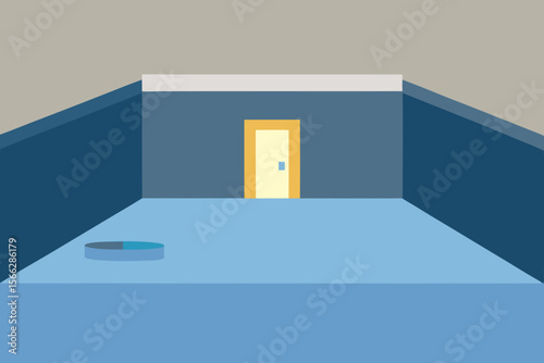 A Simple Basement Area With A Plain Floor For A Clean And Minimalist Home Storage