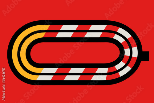A Basic Race Track For A Fun And Simple And Fast Paced And Sporty Themed Scene