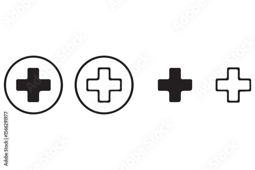  plus sign symbol stands out against a clean white backdrop, conveying addition, positivity, and aid with its strong visual presence.
