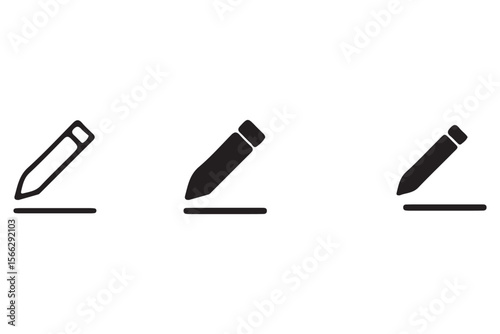 Car icon set in linear style. Transport symbol. Vector illustration.
