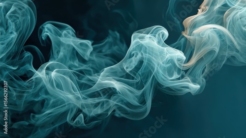 Abstract image of swirling smoke or mist in ethereal colors