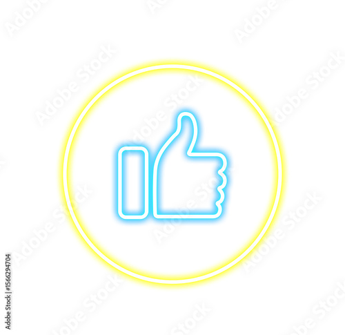 Neon Like Button Icon