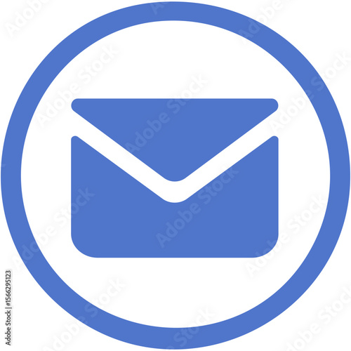 Minimal Blue Business Icon – Mail