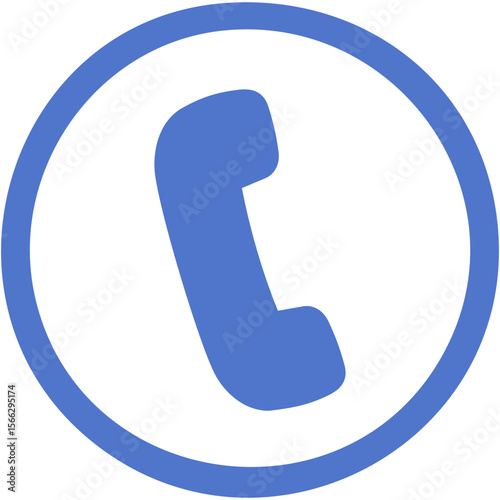 Minimal Blue Business Icon – Phone