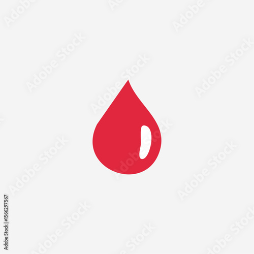 Blood icon logo flat vector design