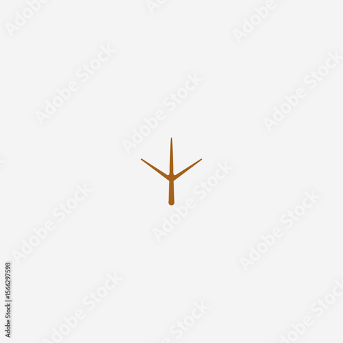 Tree branch icon logo flat vector design